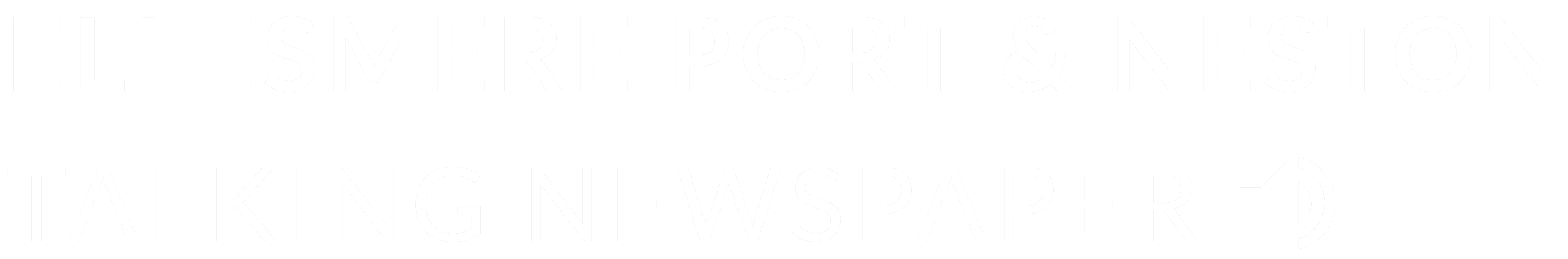 EP&N Talking Newspaper Logo White